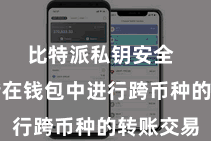 比特派私钥安全  用户不错在钱包中进行跨币种的转账交易