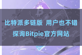 比特派多链版  用户也不错探询Bitpie官方网站
