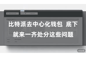 比特派去中心化钱包  底下就来一齐处分这些问题
