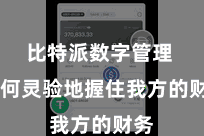 比特派数字管理  如何灵验地握住我方的财务