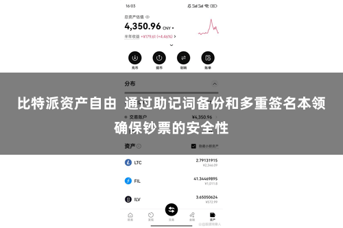 比特派资产自由  通过助记词备份和多重签名本领确保钞票的安全性
