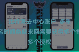 比特派去中心账户  多重签名时间条款来回需要获得多个授权